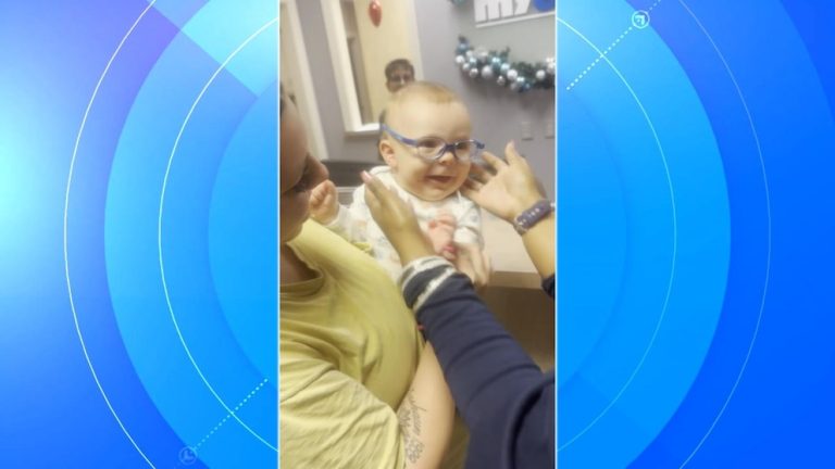 WATCH:  Baby sees clearly for the first time