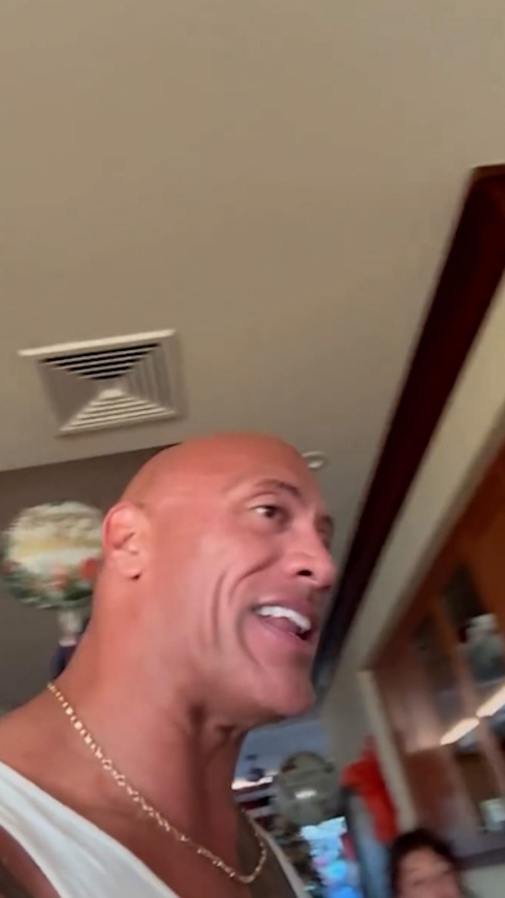 WATCH: Dwayne Johnson wakes up to his toenails painted — then finds the culprit