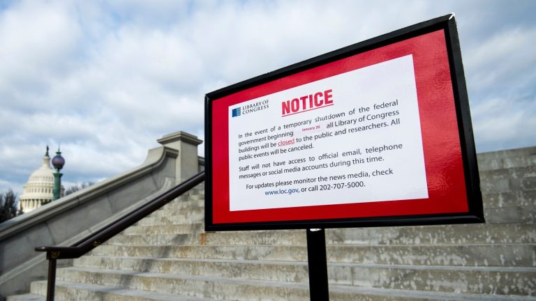 What are the possible impacts of a government shutdown?