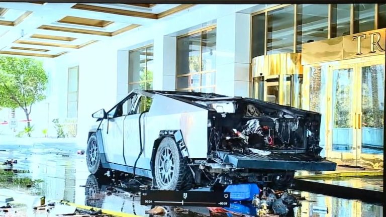 Video Cybertruck explosion outside Trump Las Vegas hotel was ‘isolated incident’: Sheriff