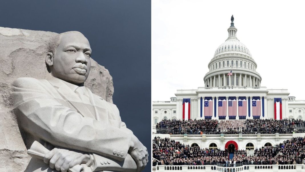 Trump inauguration and MLK Day rarely coincide in rare overlap : NPR