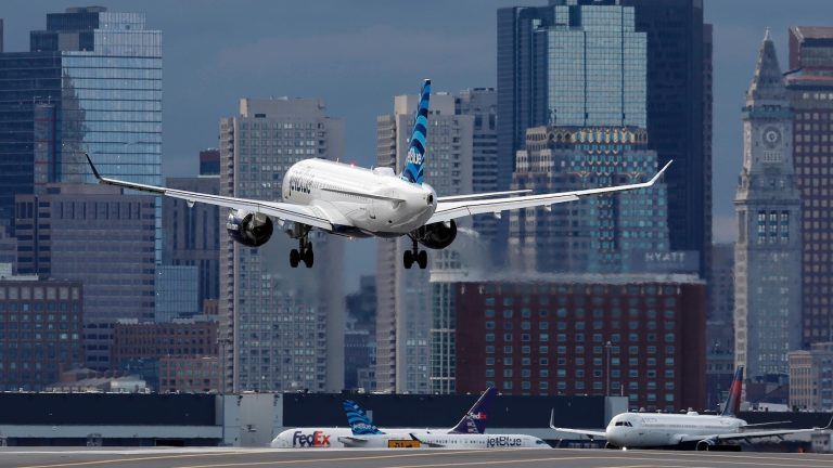 JetBlue passenger suddenly opens exit door as flight is taxiing for takeoff in Boston