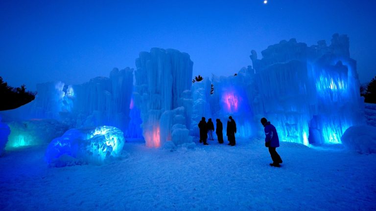 Dazzling Ice Castles draw tourists to New Hampshire, other states