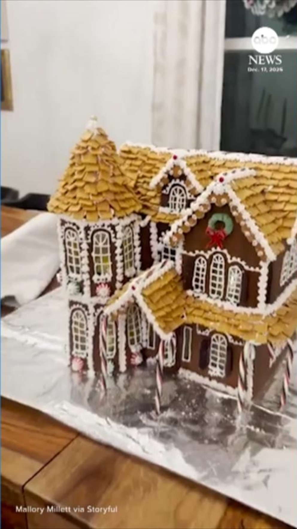 WATCH: Utah family shows off design skills in fierce gingerbread house contest