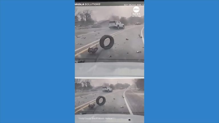 WATCH:  Scary truck-SUV collision caught on camera