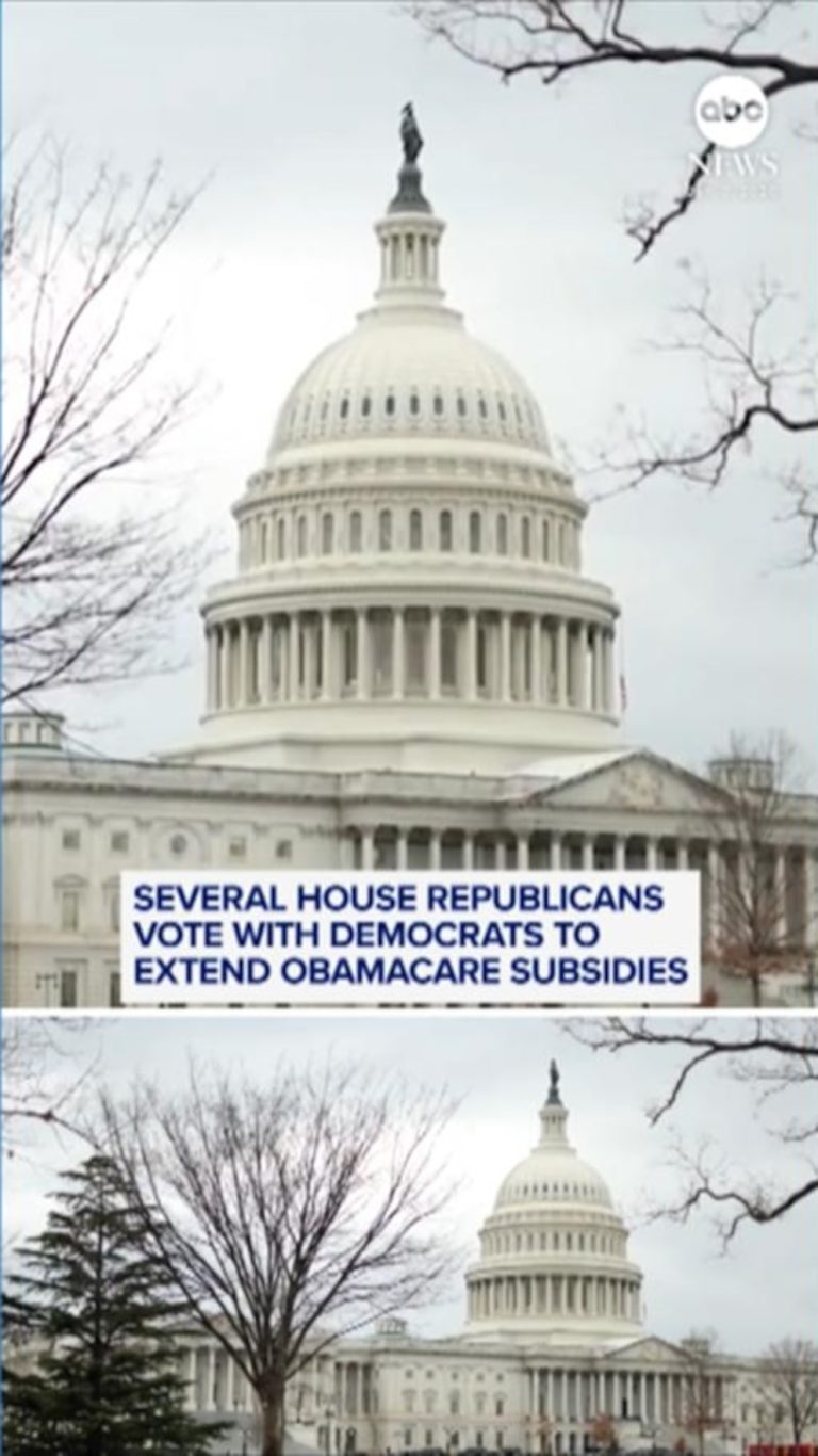 Video Several House Republicans vote with Democrats to extend Obamacare subsidies