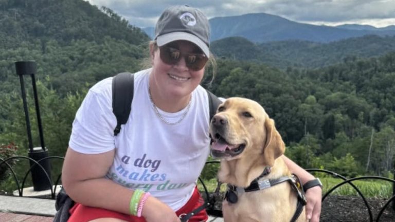 WATCH:  Guide dog and vision-impaired owner are on a travel mission