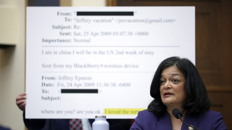 Democratic Rep. Pramila Jayapal accuses DOJ of ‘spying’ on her search history from unredacted Epstein files review