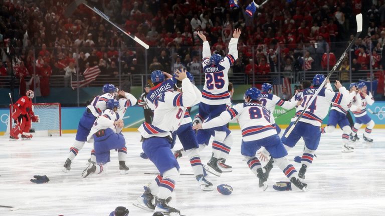 US beats Canada for first men’s hockey gold at the Olympics since 1980