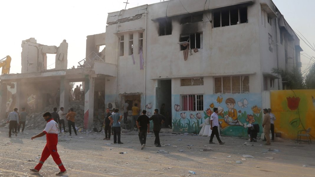 Iranian officials claim school hit during US-Israeli army strikes
