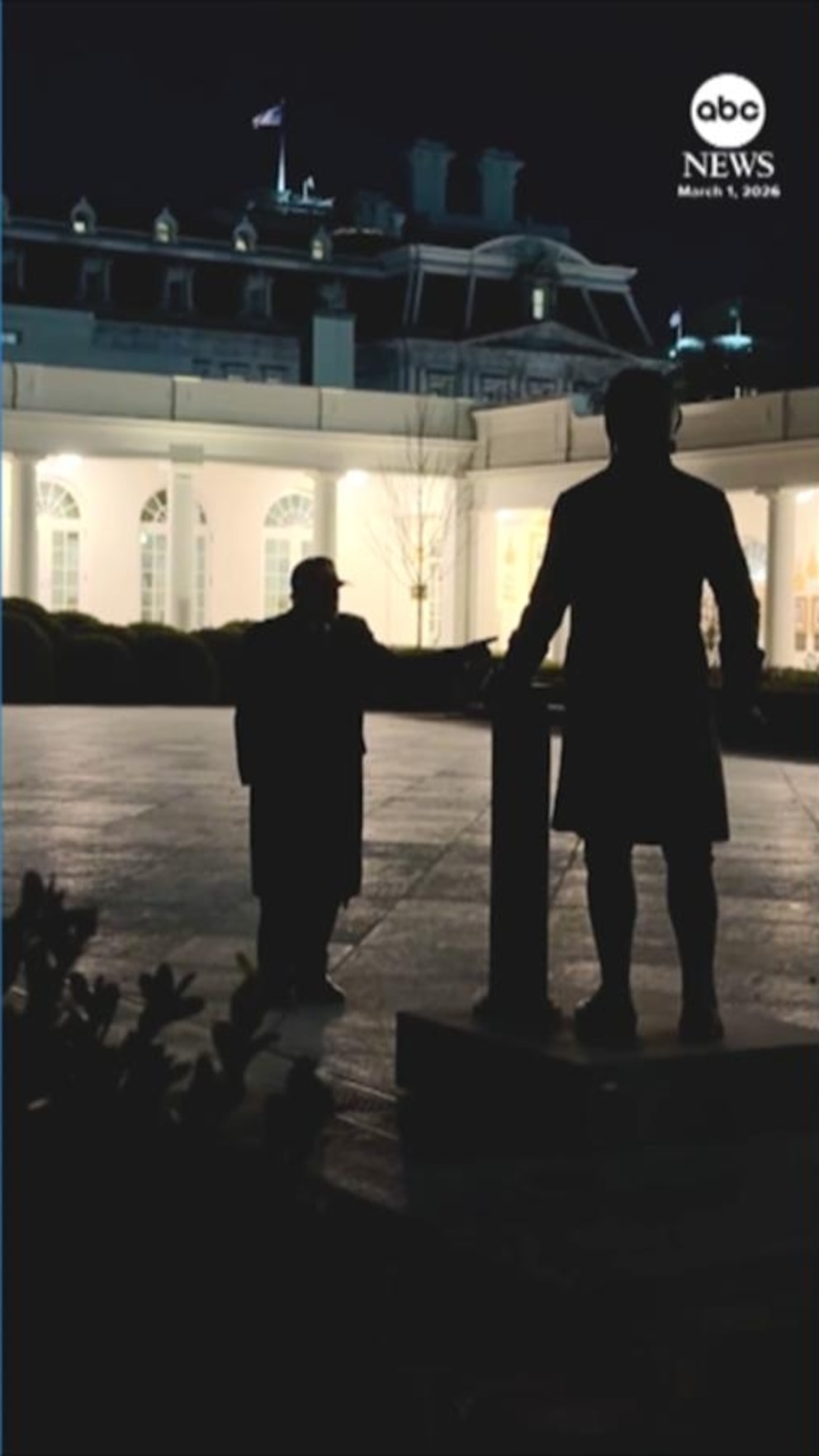 WATCH: Trump returns to White House following U.S. strikes on Iran