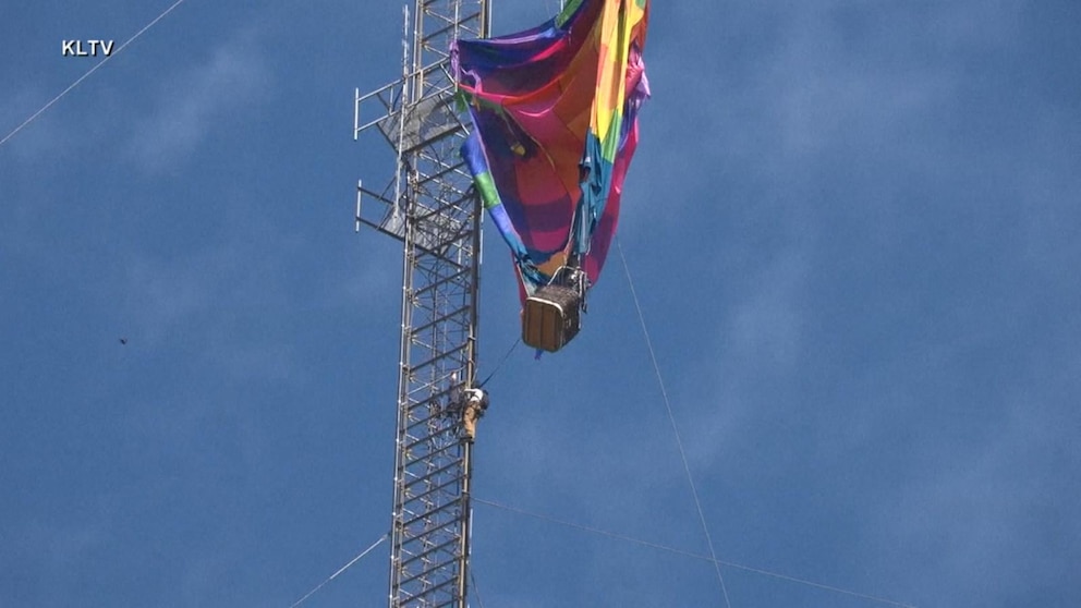 WATCH: Urgent rescue after hot air balloon crash
